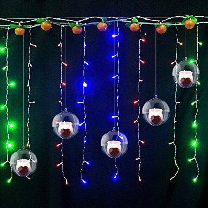 plástico transparente bola artesanal acrílico transparente Navidad adornos decoración suministros para el jardín y hogar