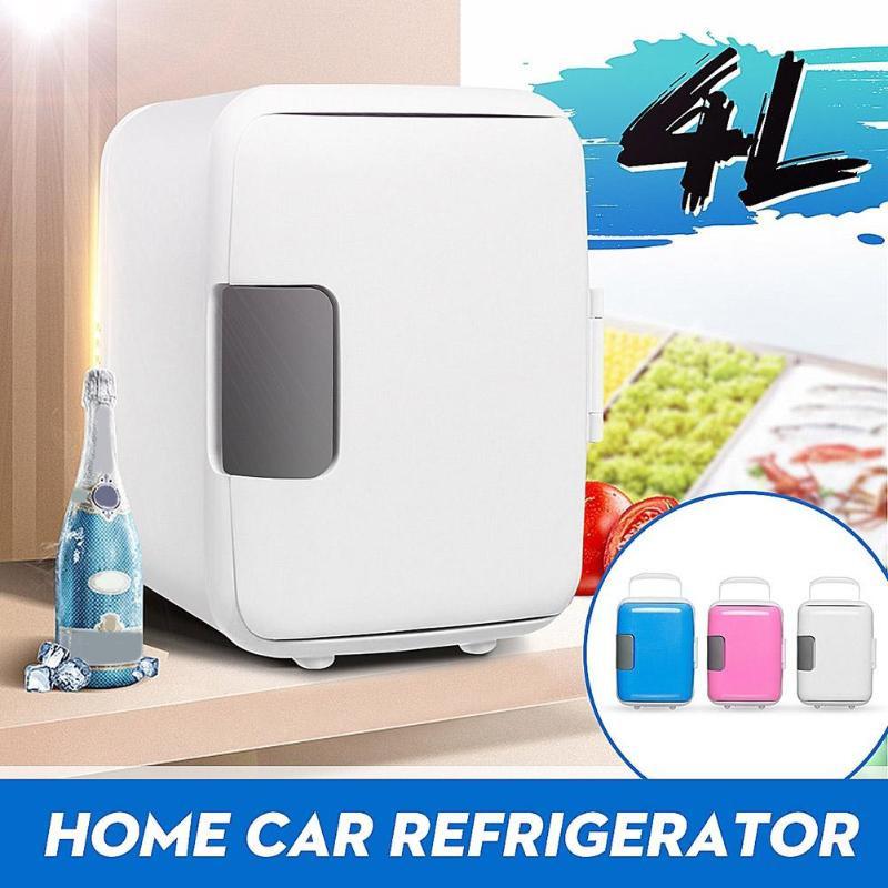 4L Mini araba elektronik buzdolabı Ultra sessiz düşük gürültü soğutucular araba Mini buzdolapları dondurucu soğutma ısıtma kutusu