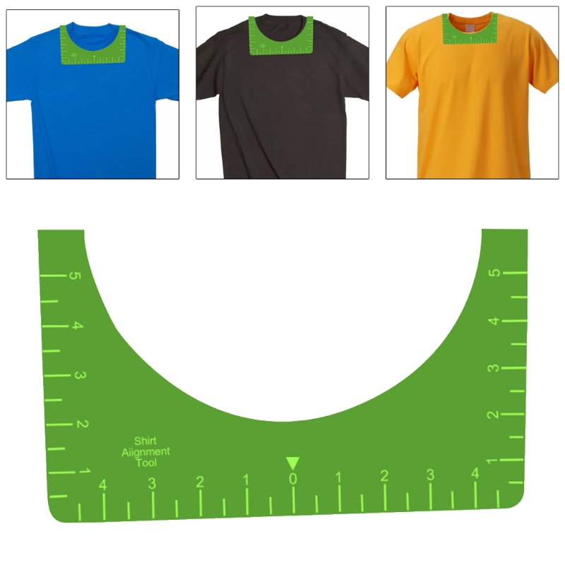 Tshirt Alignment Tool Ruler Guide Acrylic Clearly Marked Centering Sublimation Pressing, T-Shirt Ruler Guide with Si