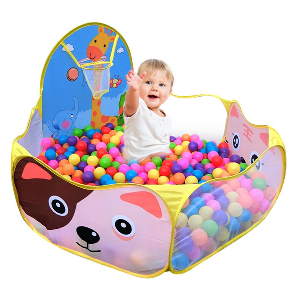 Tragbare Kinder Ozean Ball Pool Baby Spielen Zelt Pädagogisches Spielzeug Märchen Burg Spiel Spielen Haus Ball Pit Pool Zelt für kinder: Yellow 60x37x72cm 