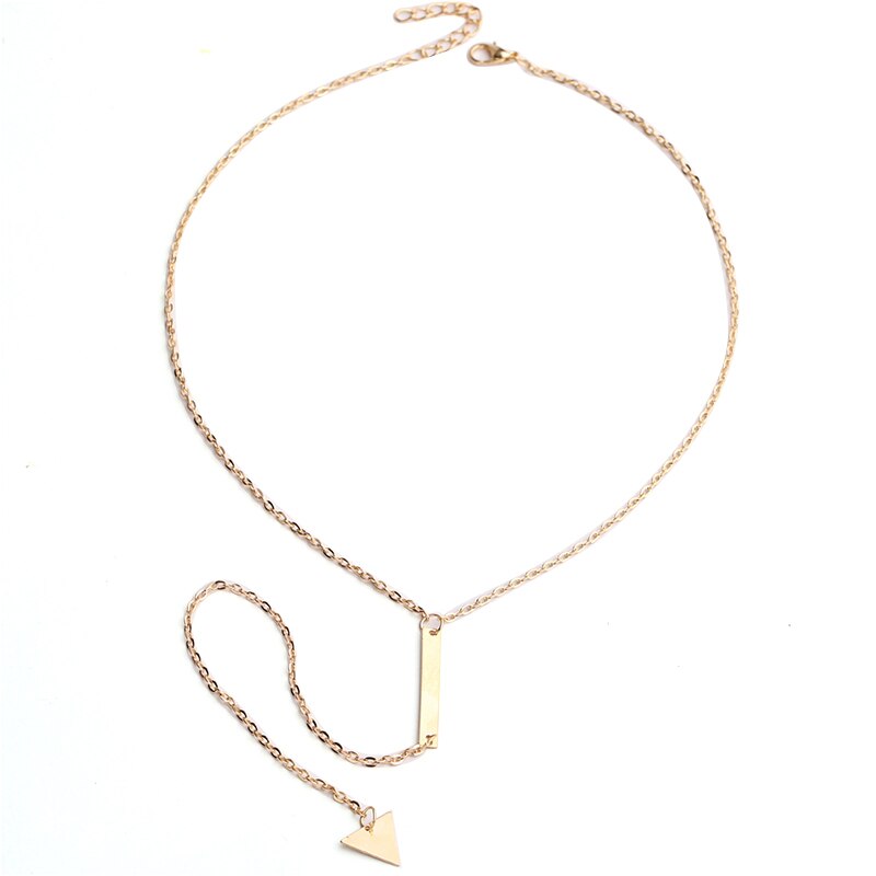 Collar a la para mujer, francés, Simple, de una sola capa, doble capa, cadena de clavícula, Collar corto para decorar el cuello: 5