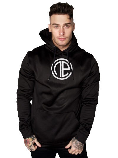 Wish-Camiseta de otoño e invierno para hombre, nueva protección contra el viento, para correr y Fitness, talla grande,: M / Negro