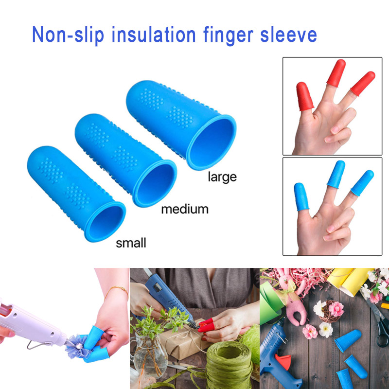 Silicone Fingers Cover Cap Fingertip Protector Anti-skid Heat Resistant For Kitchen Barbecue XHC88