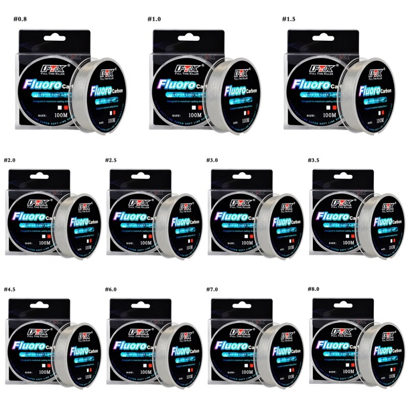 20M-100M Non Transparent ligne de pêche forte fluorocarbone Nylon lignes de pêche fil loisirs de plein air outil de pêche