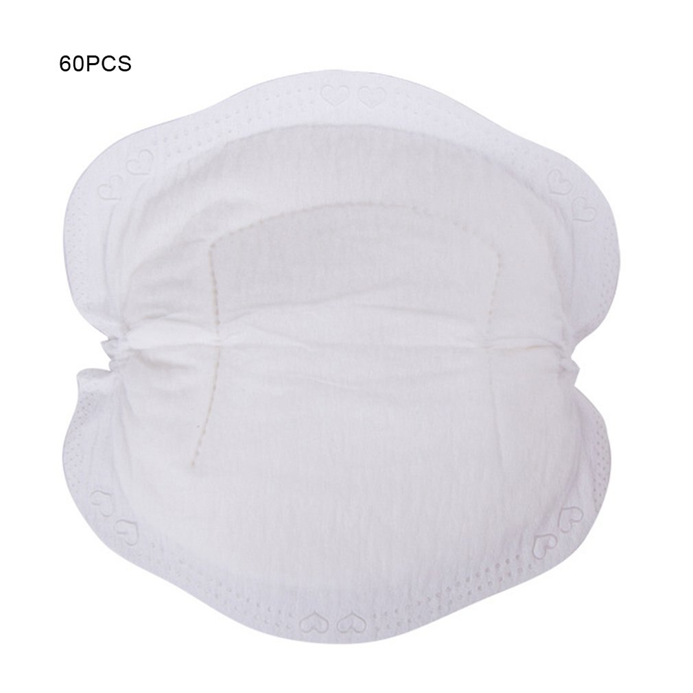 Almohadillas de pecho desechables para madres, suaves y transpirables, capa interior, tacto suave y sedoso, 3D, tridimensional, 60 uds.