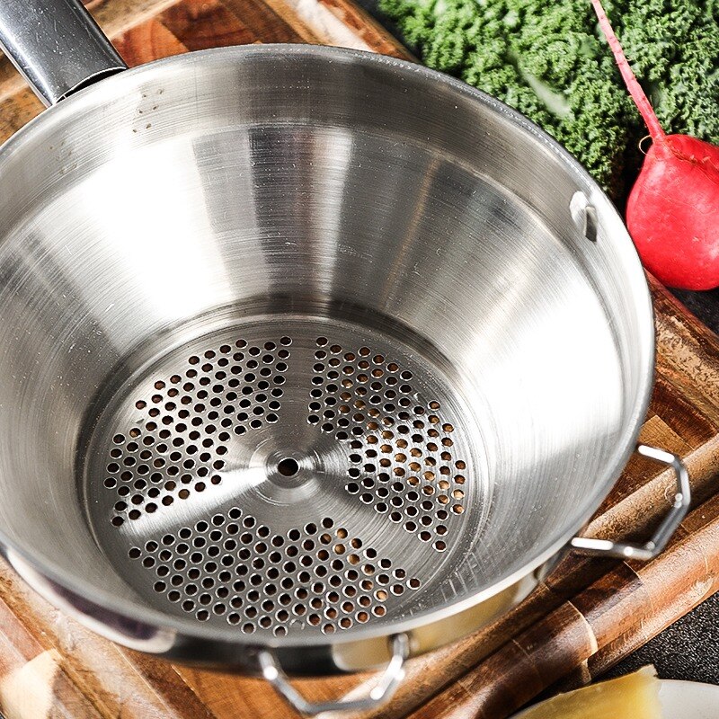 Molino giratorio de alimentos de acero inoxidable ideal para hacer puré o sopas de verduras tomates herramientas creativas de cocina para el hogar