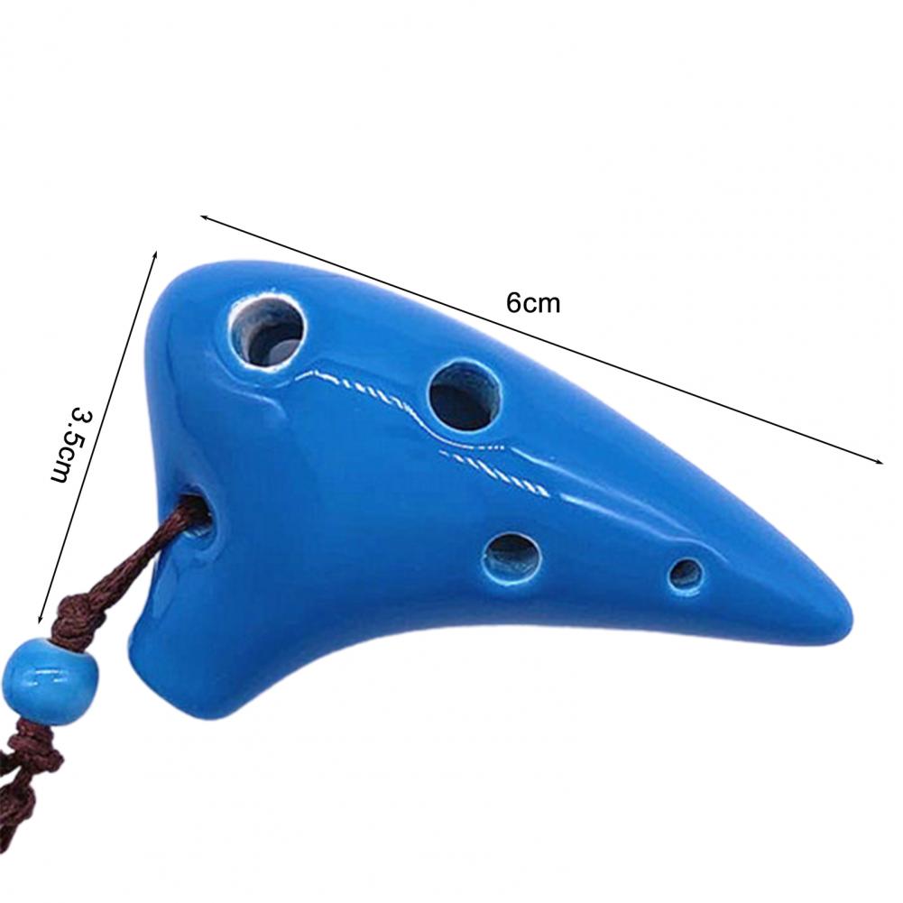 Mini Ocarina pour amoureux de la musique, Instrument de musique à 6 trous, flûte en céramique