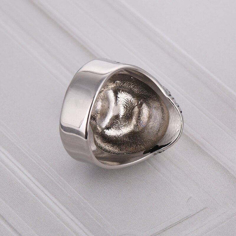 Punk 316L Stainless Steel Gorilla Ring Men's Exaggerated Personality Roar King Kong Domineering Jewelry