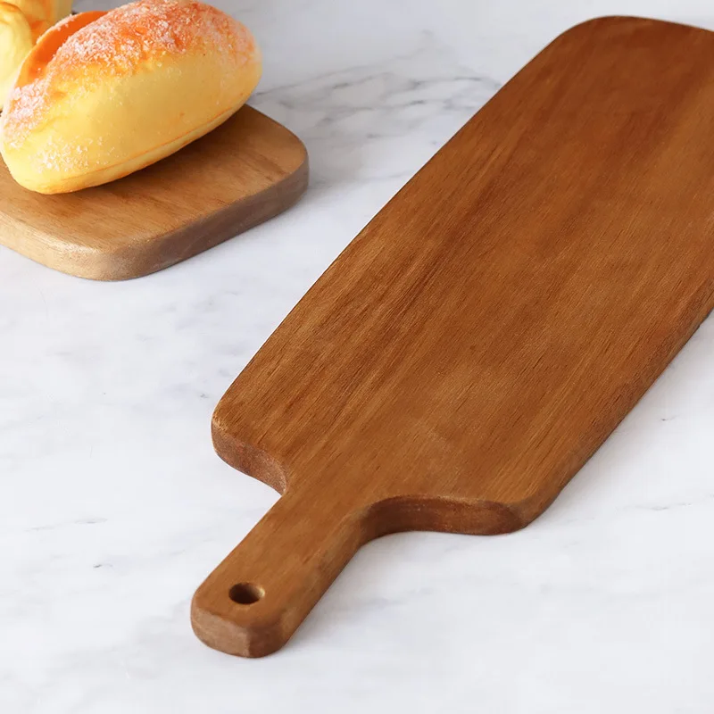 Premium Kitchen Beech Chopping Board: Versatile Wood Block for Pizza, Bread, Fruit, Sushi - a Hanging & Culinary Tool