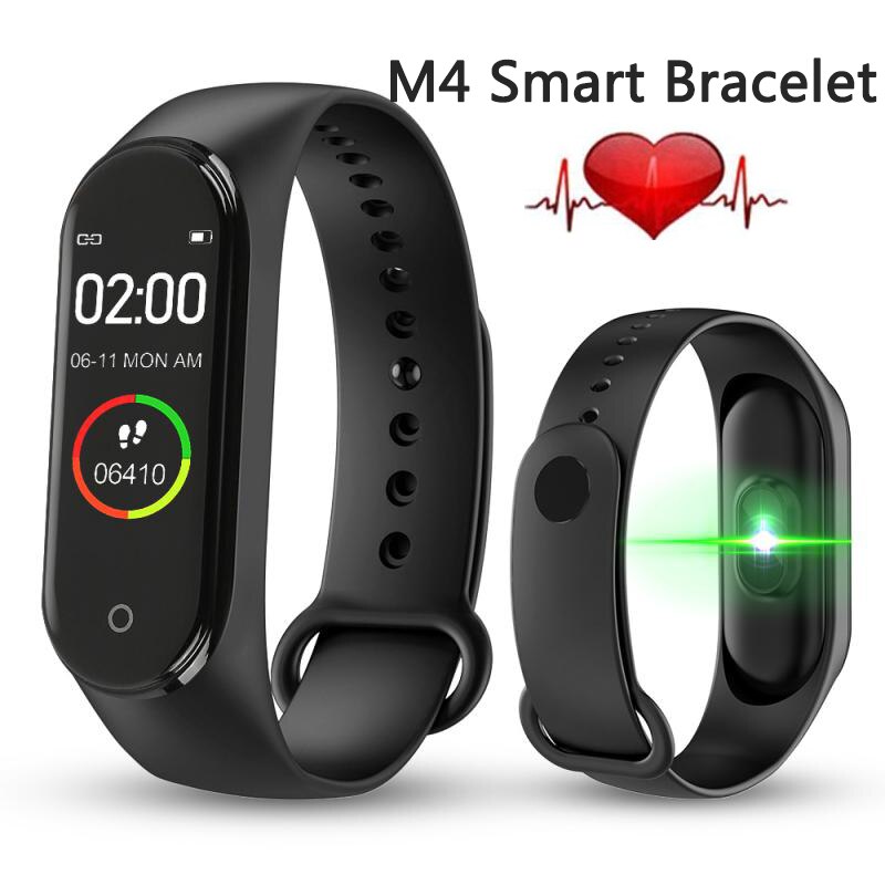 M4 Bluetooth Smart Armband Fitness Gezondheid Horloge Sport Stappenteller Hartslag Bloeddrukmeter Band Waterdicht Smartband