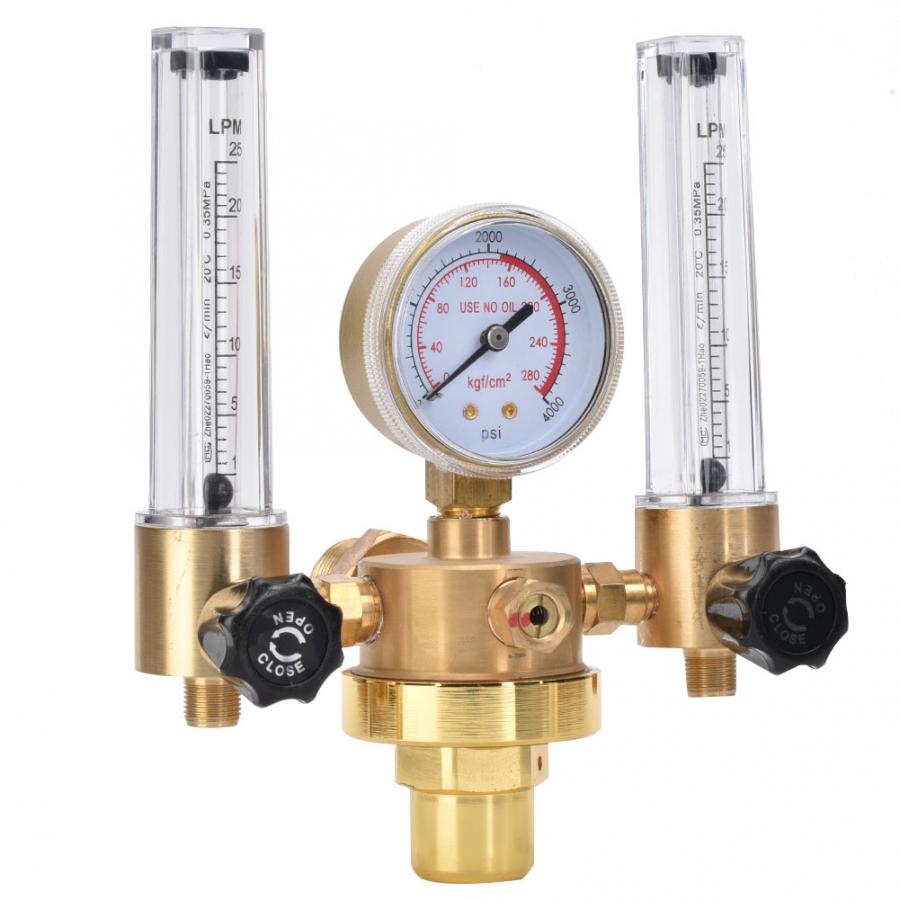 Dual Tube Argon Druckregler - G5/8" Innengewinde Für Schweißen & Schneiden