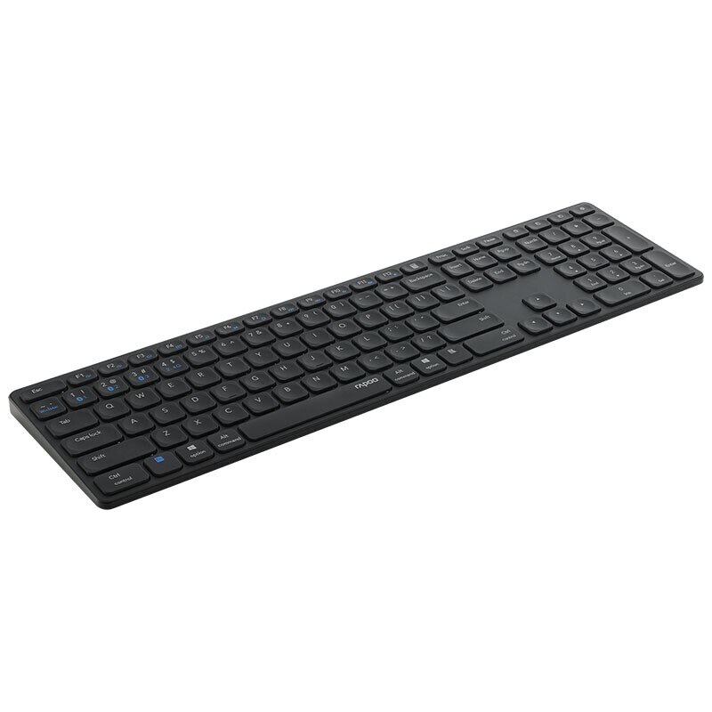 RAPOO-teclado inalámbrico E9550G, Original, USB, 2,4G,Bluetooth 5,0, 3,0, Mini ultrafino, para oficina, 110 teclas, para MAC OS, windows