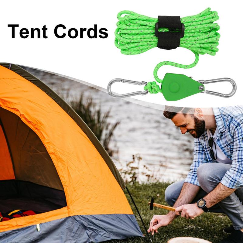 Zelt Kerl Seile Camping Schnur Riemens cheibe System verstellbar reflektierende 4mm Zurr gurte Seil KleiderbüGel tragbare Zelt Führungs seil für Höhle Außenbereich