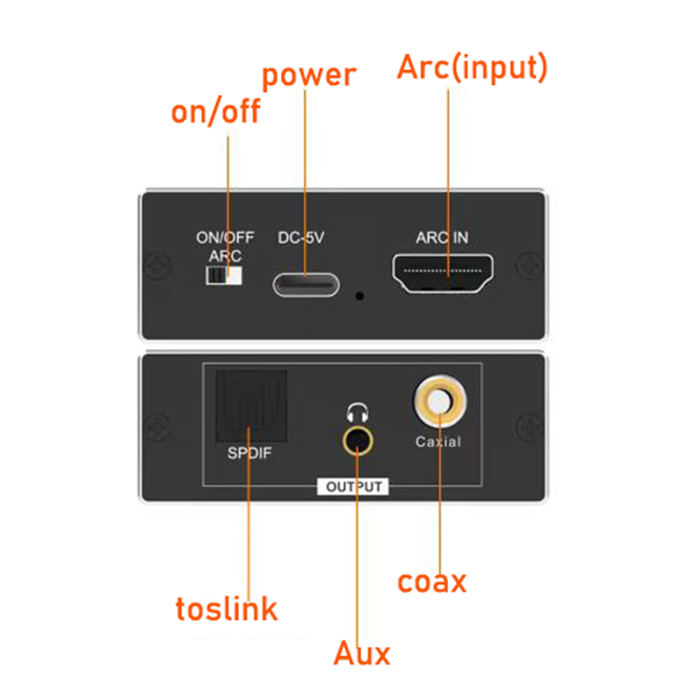 Adaptateur de coque HDMI vers audio optique, convertisseur, extracteur de périphérie, audio nicarrisexhaus, arc vers RCA