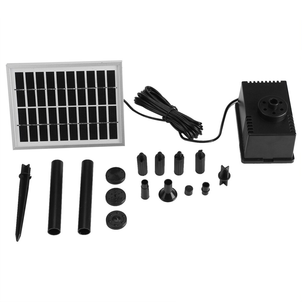 1.8W 9V Solar Brushless Pomp Water Cycle Vijver Fontein Rotstuin Fontein Tuinieren Solar Pomp Fontein Zonne-energie Fontein pomp
