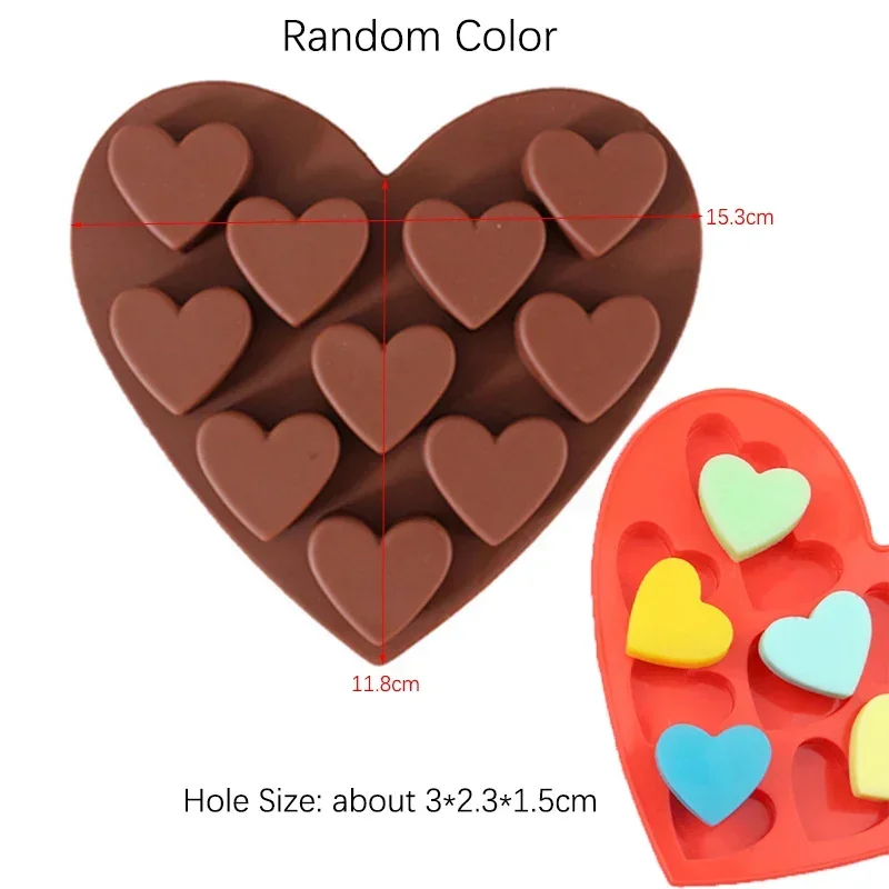 Stampo in silicone a forma di cuore per teglia da forno Pasticceria caramella sbarra Stampo per cioccolato Regalo di nozze fai da te Stampi in resina epossidica Fornitura da cucina: Cielo Blu