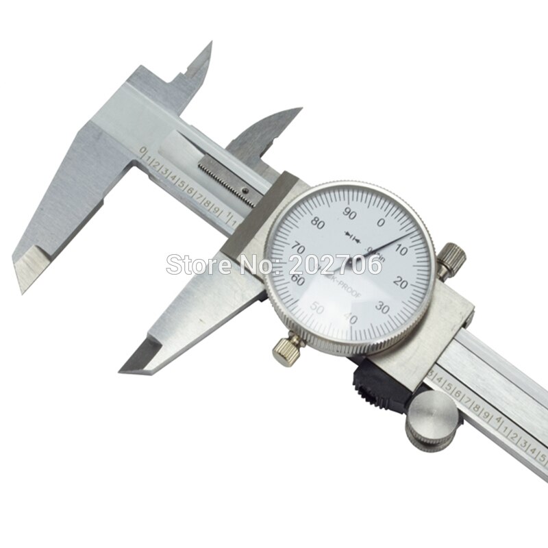 Factory-outlet 0-6" Inch Dial vernier caliper 6 inch .001" Shock Proof Dial Caliper gauge micrometer