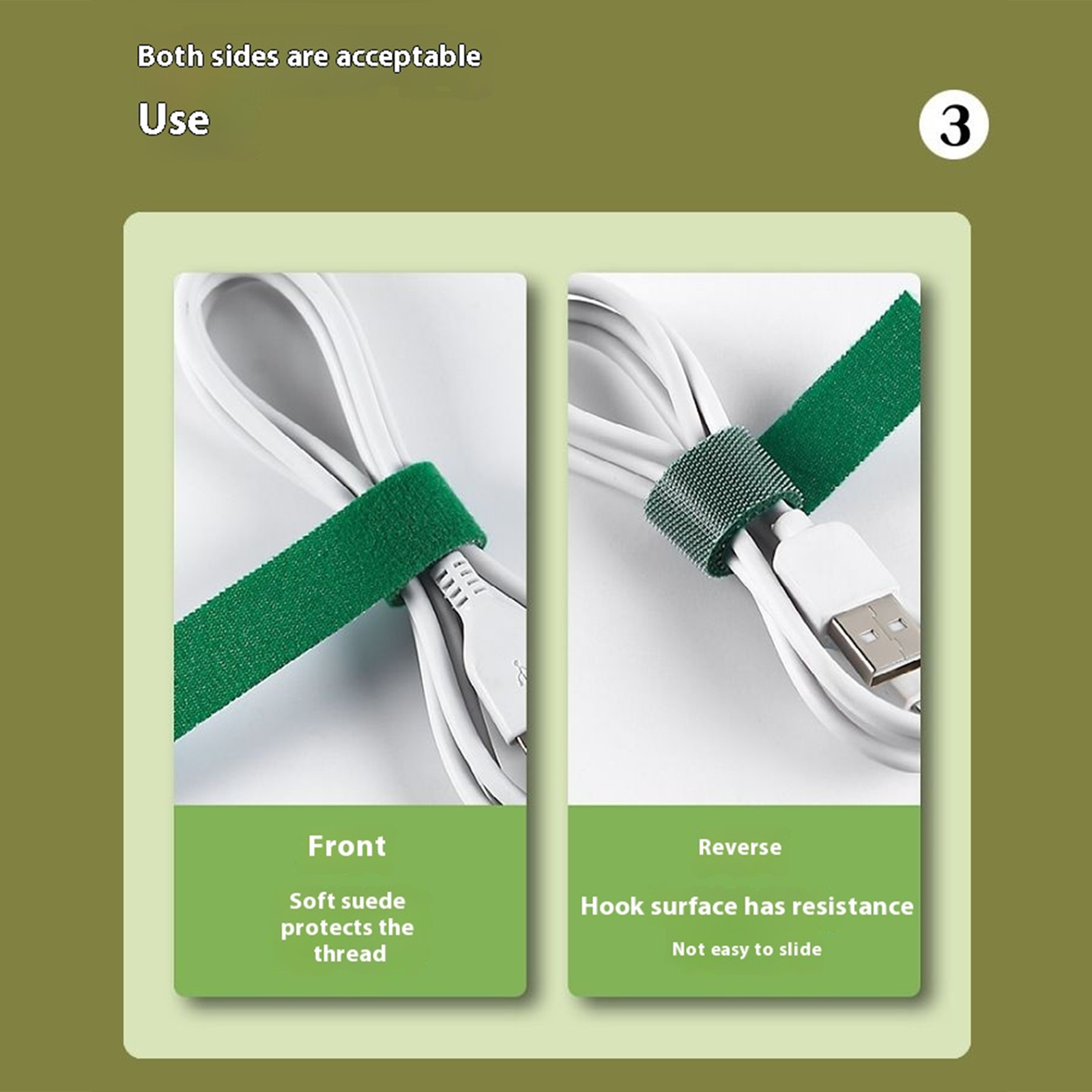 5M Cable Organizer DIY Cable Management Wire Winder Tape Earphone Mouse Cord Management Ties Protector Home School Office Use