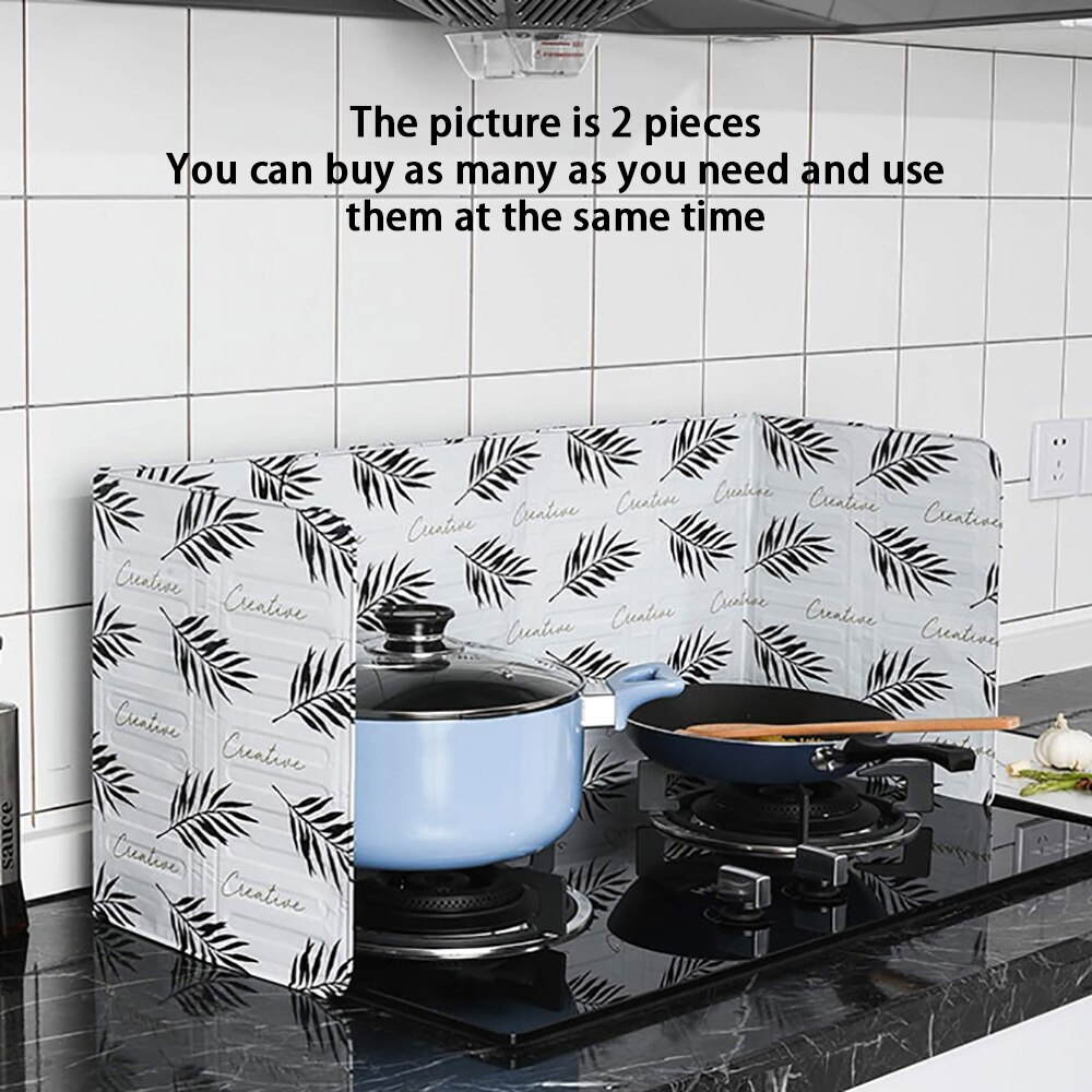 Pantalla de sartén para cocina a prueba de salpicaduras, protector a prueba de viento, separador de aceite, herramienta de protección contra salpicaduras de aceite