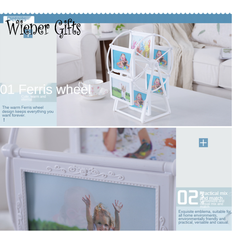 European Style Windmill Photo Frame Wedding Family Photo Frame 5 Inch 7 Inch Ferris Wheel