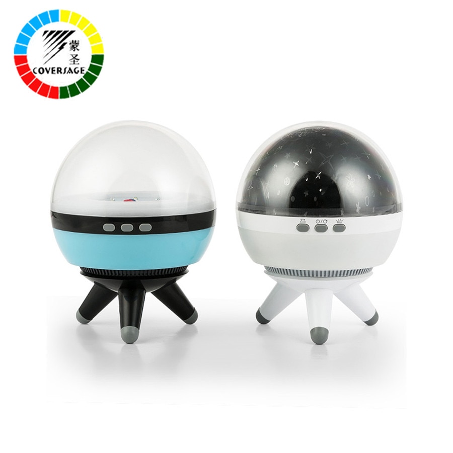Dekking roterende nachtlamp projector draaien sterrenhemel sterrenmeester kinderen kinderen baby slaap romantische led usb lamp projectie