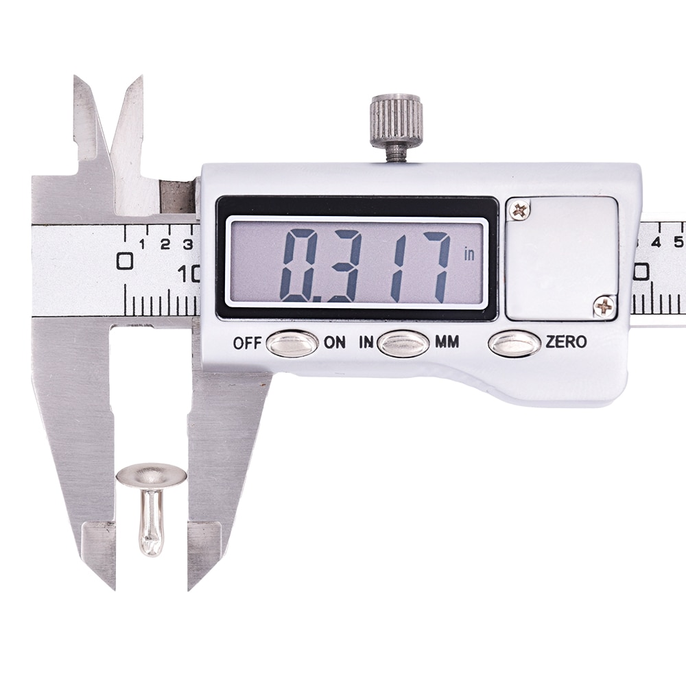 100 8*10mm antieke messing enkelvoudige ronde snelklinknagels punk rock leerbewerking klinknagels