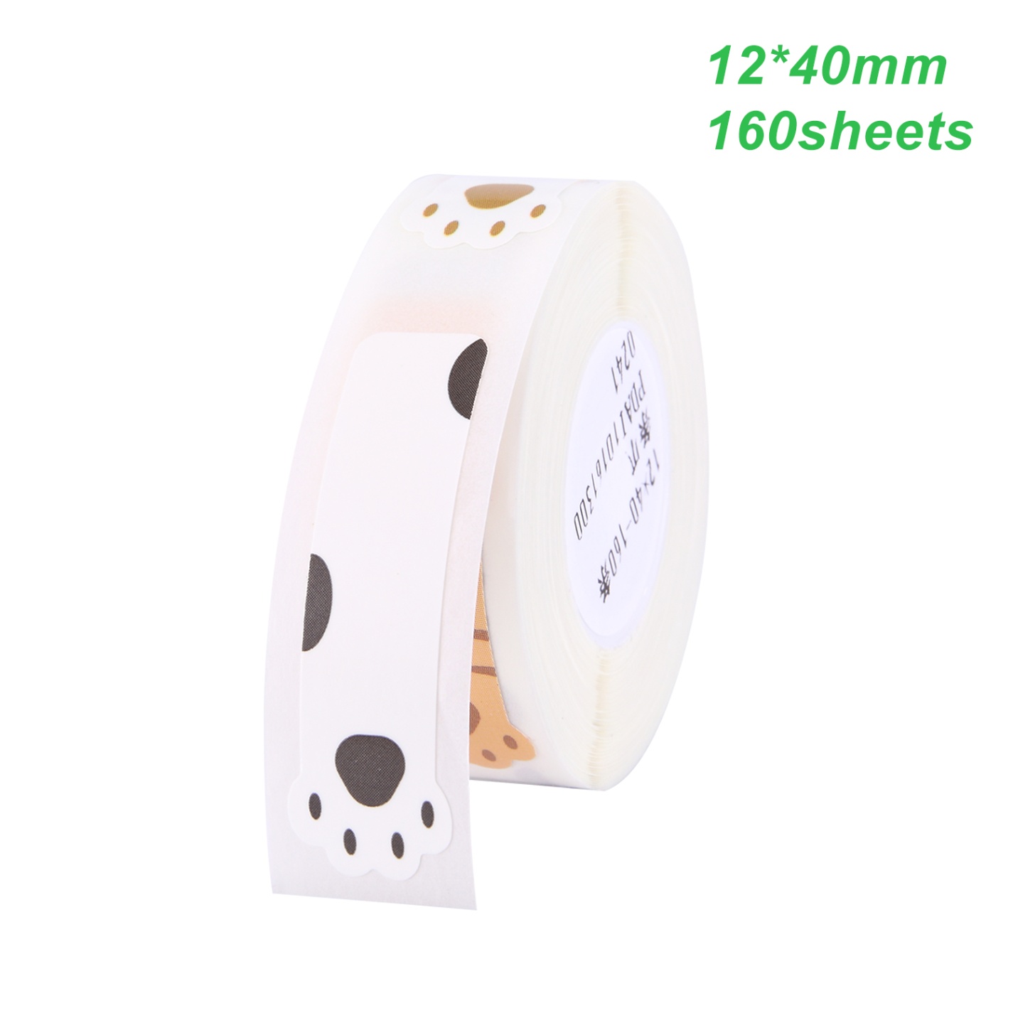 Stregkode pris størrelse navn blanke etiketter termoprint etiket papir vandtæt rivefast 12*40mm 160 stk/rulle washi tape: Lavendel