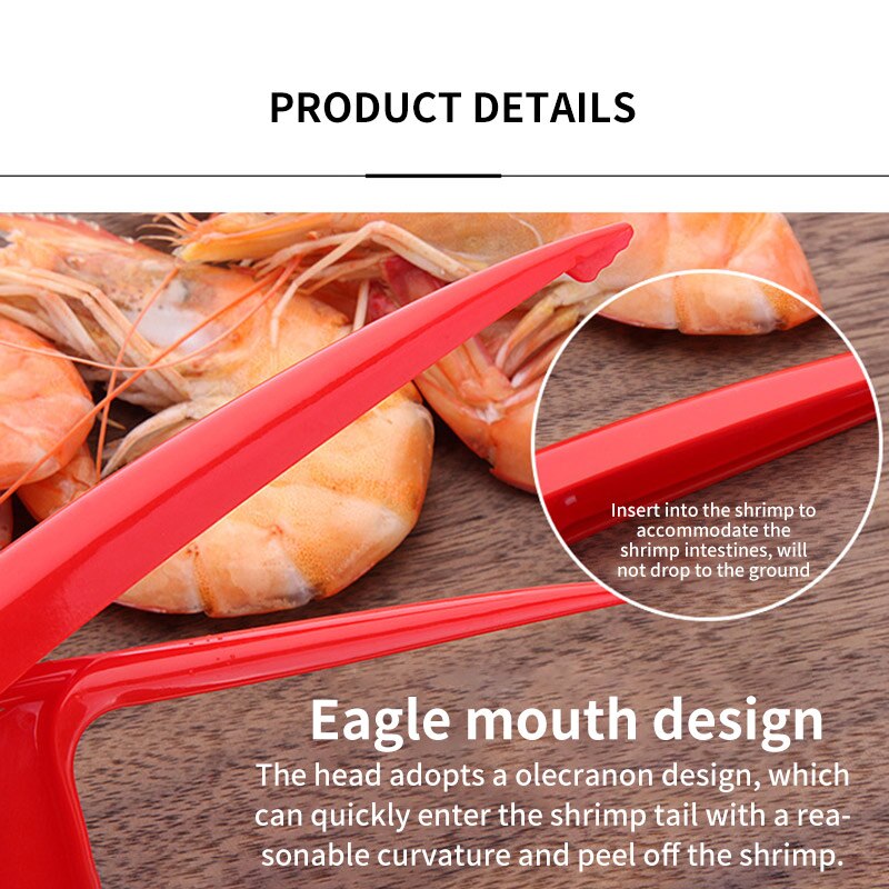 Plastic garnalenpeller garnalenpelmachine garnalenpelapparaat garnalenpelverwijderaar keukengadgets garnalenpeller