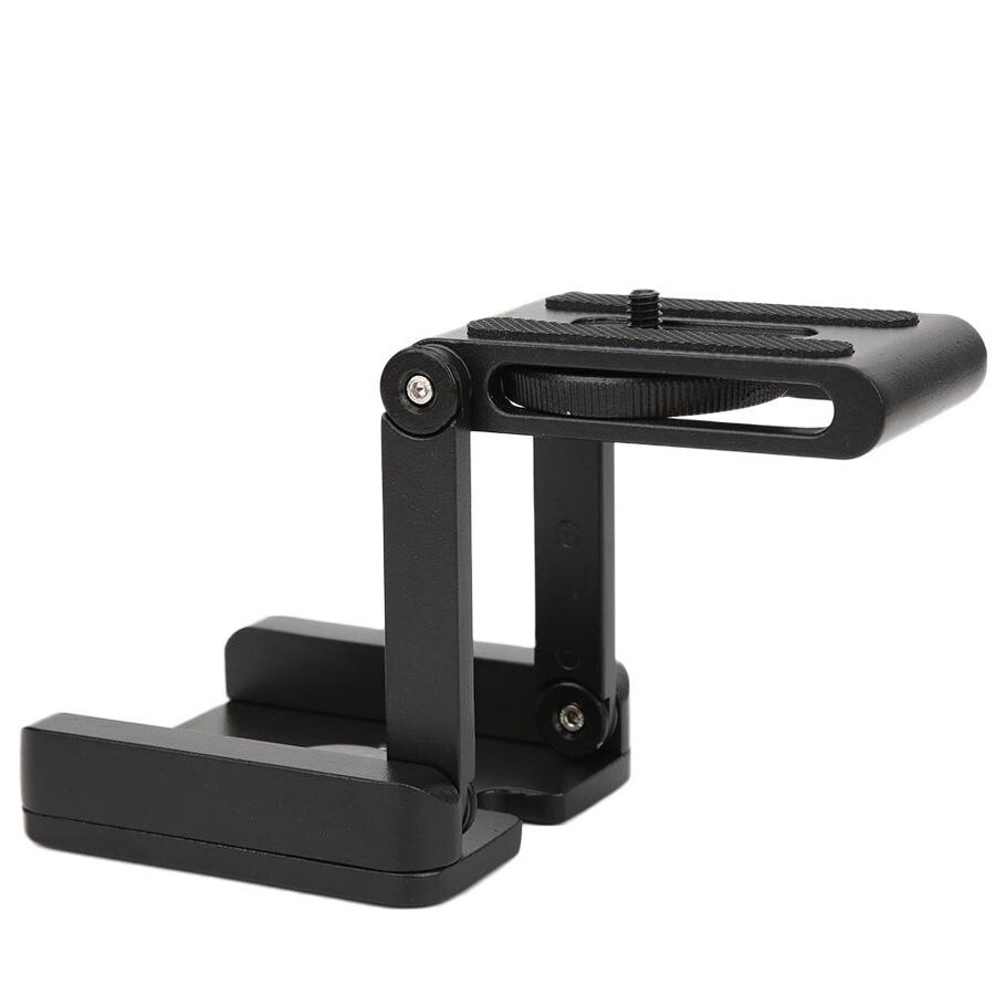 Dslr Camera Aluminium Zwart Mobiele Telefoon Beugel Slr Camera Desktop Video Macro Frame Sliding Rail Vouwen Z Type Stand