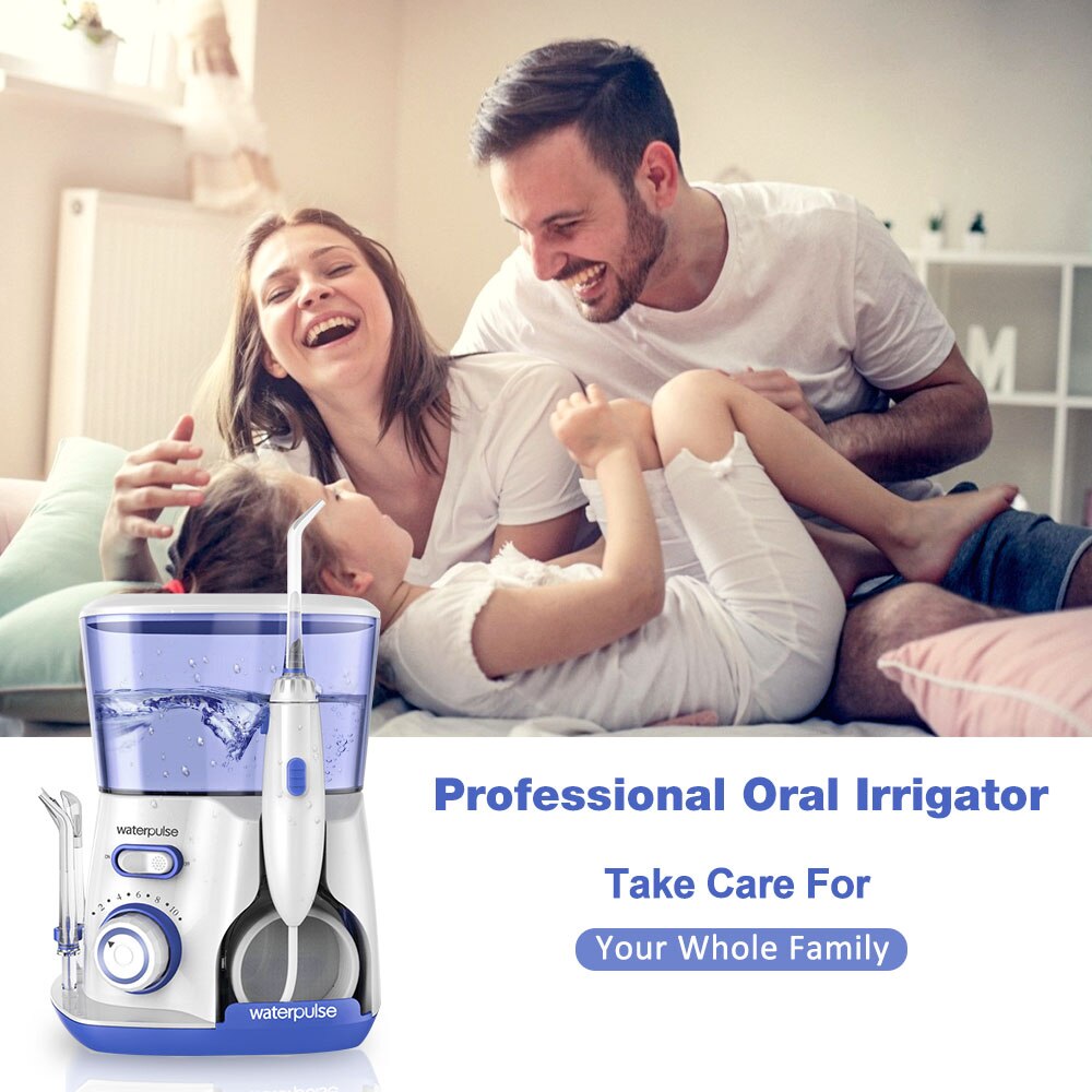 Waterpulse V300 Dental Flosser Oral Irrigation 800ml Oral Hygiene Water Floss For Family Daily Oral Care 5 Jets