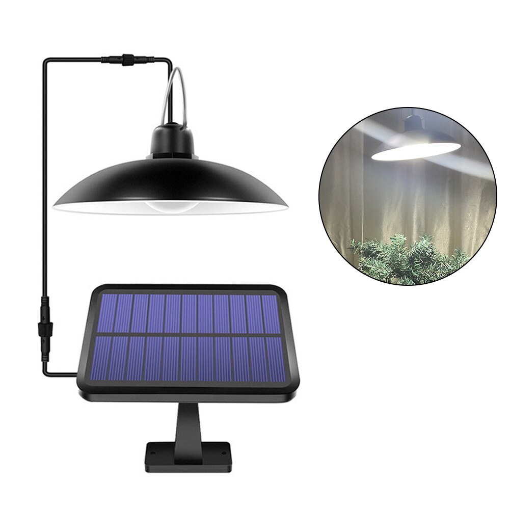 Solar Pendant Light Outdoor Indoor Hanging Solar Powered Shed Lights Waterproof Decoration Lamp For Barn Farm Garden Yard Patio
