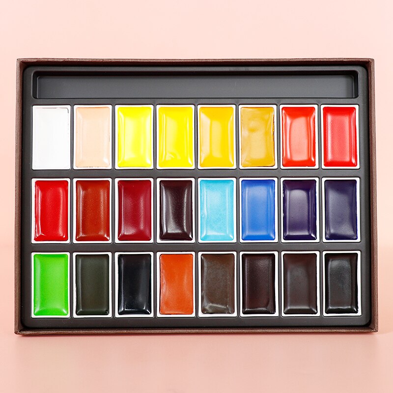 Artist level Solid Watercolor Paint Set for Painting Art Pigment Supplies