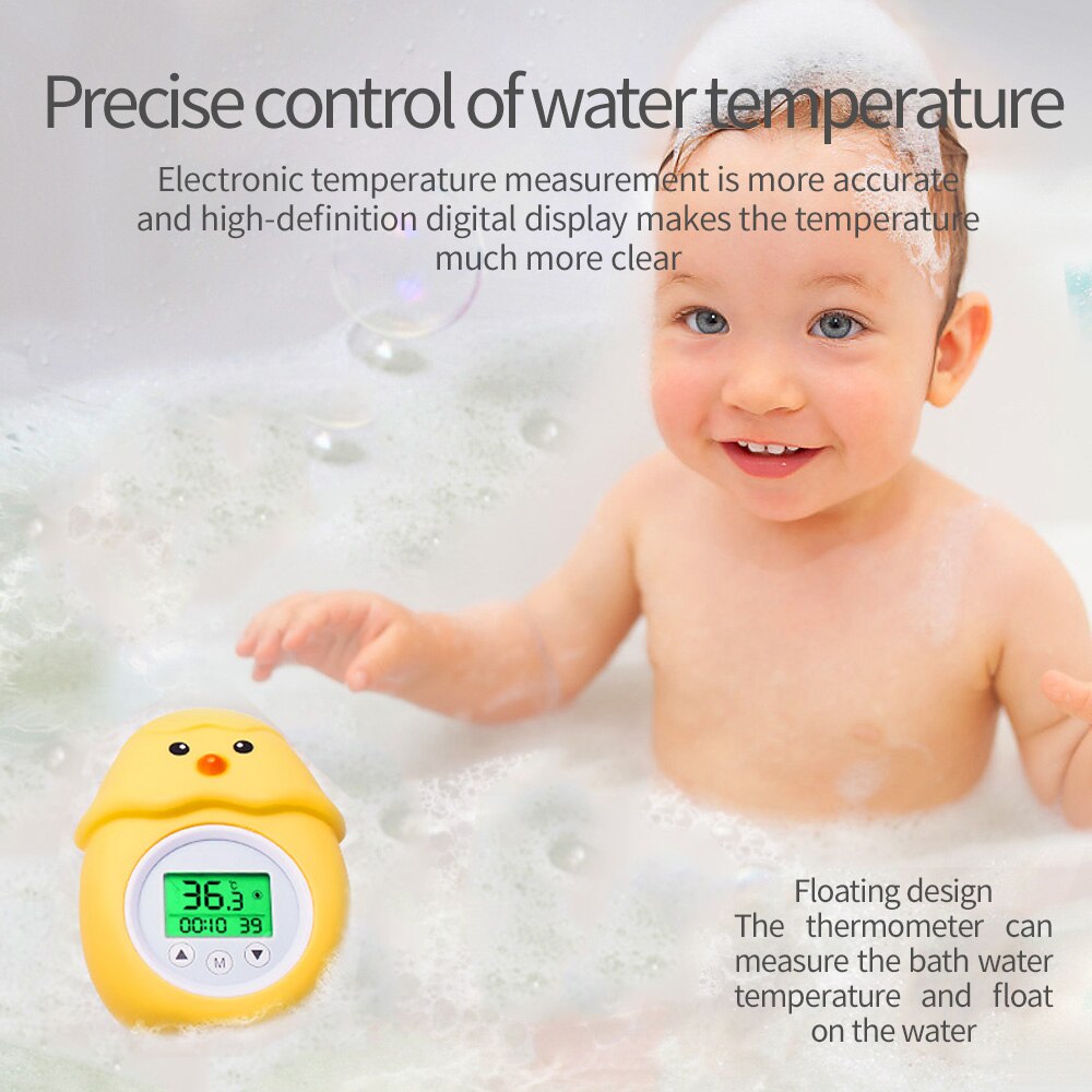 Baby Water Thermometer Bad Thermometer Met Kamertemperatuur Tri-Color Backlit Display Drijvende Bad Speelgoed Veiligheid Temperatuur