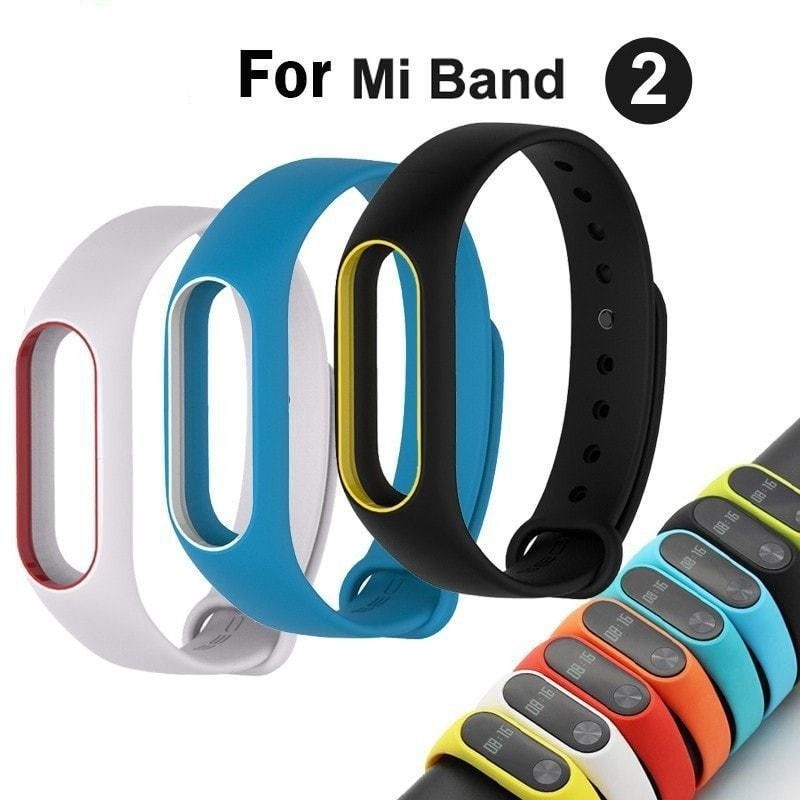 Updated Version Mi Band 2 Wrist Strap for Xiaomi Mi Band 2 Silicone Sport Watch Strap for Miband 2 Bracelet Wriststrap
