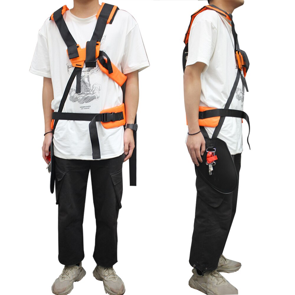 Dubbele Schouder Harness Strap Voor Bosmaaier Trimmer Tuin Snoeischaar W Vorm Comfortabele Arbeidsbesparende Strimmer Gewatteerde Riem