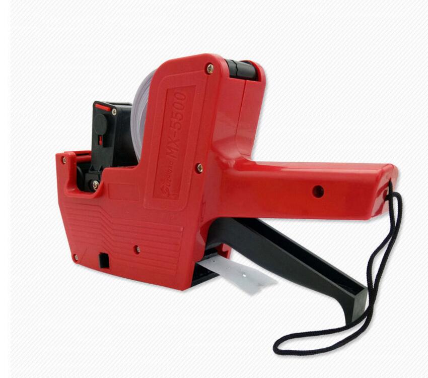 MX-5500 8 Digits EOS Price Tag Gun 1 Lines Labels + 1Ink Manual Pricing Machine Bidder Plastic Price Labeller