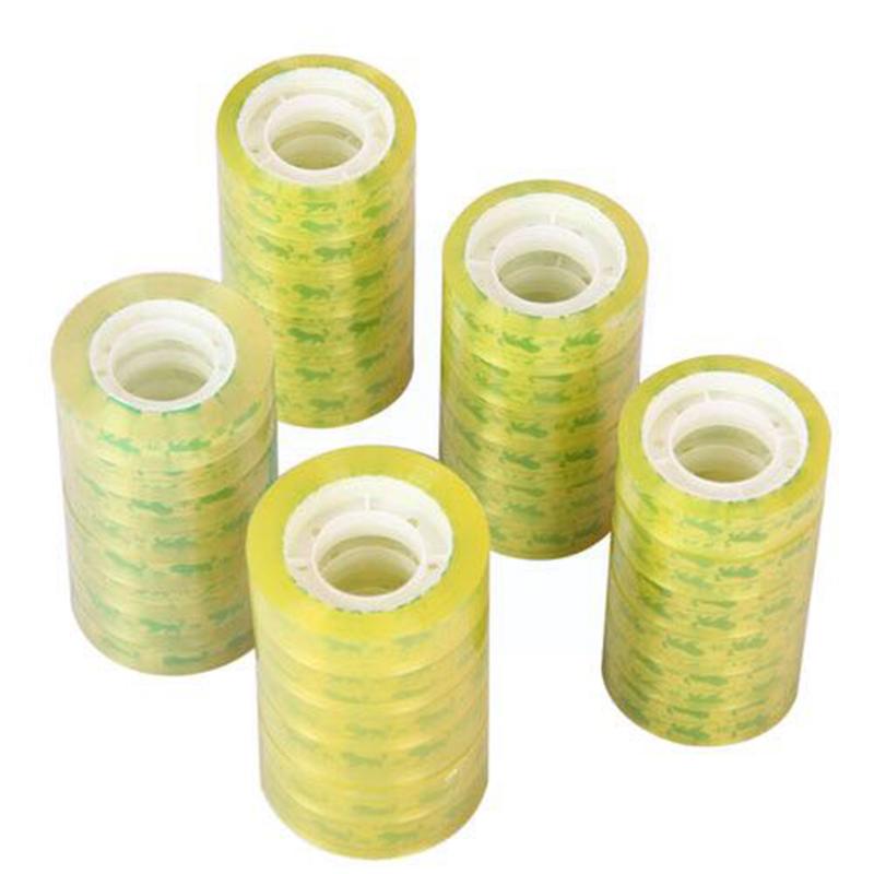 3rolls 12mm*30m Transparent Tape Clear Sealing Accessories Student School Packing Stationery 2022 Office Supplies S U3u6