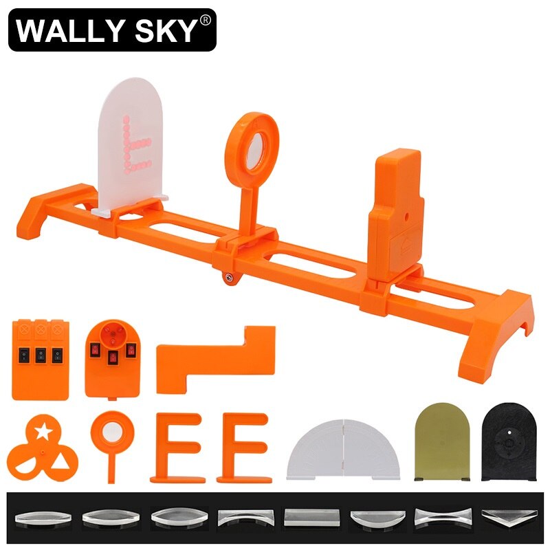 Student Physical Optics Experiment Kit Refraction of Light Pinhole Imaging Concave Lens Imaging Teaching Tools for Children