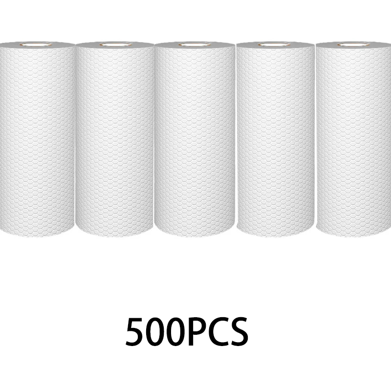 500/50 st engångstrasor för kök, återanvändbara non-woven rengöringstrasor, disktrasor, trasor och handdukar för skursvampar: Rosa