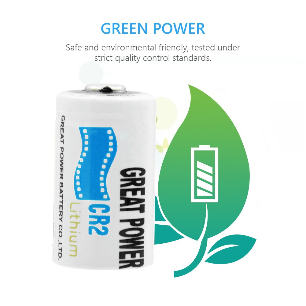 4Pcs 750mAh CR2 Digital Camera Photographic Device LED Flashlight Battery CR15H270 DLCR2 ELCR2 3V Lithium Battery