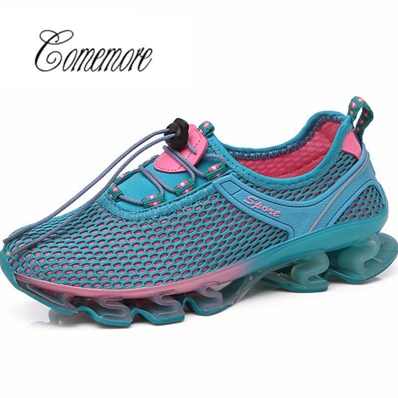 Comemore Outdoor Sport Shoes Woman Sneakers Woman Sports Shoes Women's Running Shoes Summer Sapatos Femininos Blue Walk: blue / 5