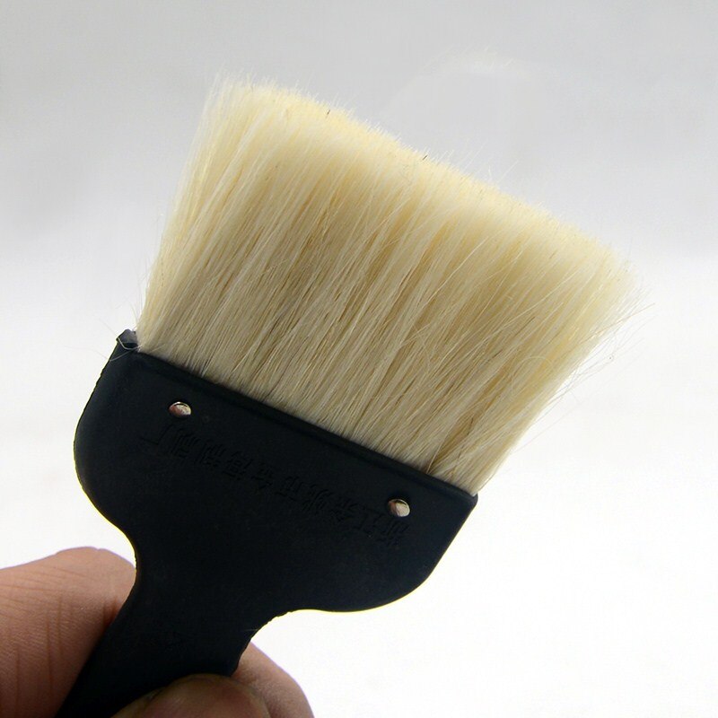 paint brush 2-8 inch Plastic handle wool Artist Oil Painting Watercolor Brush Pen dust cleaner Scrubbing clean tool