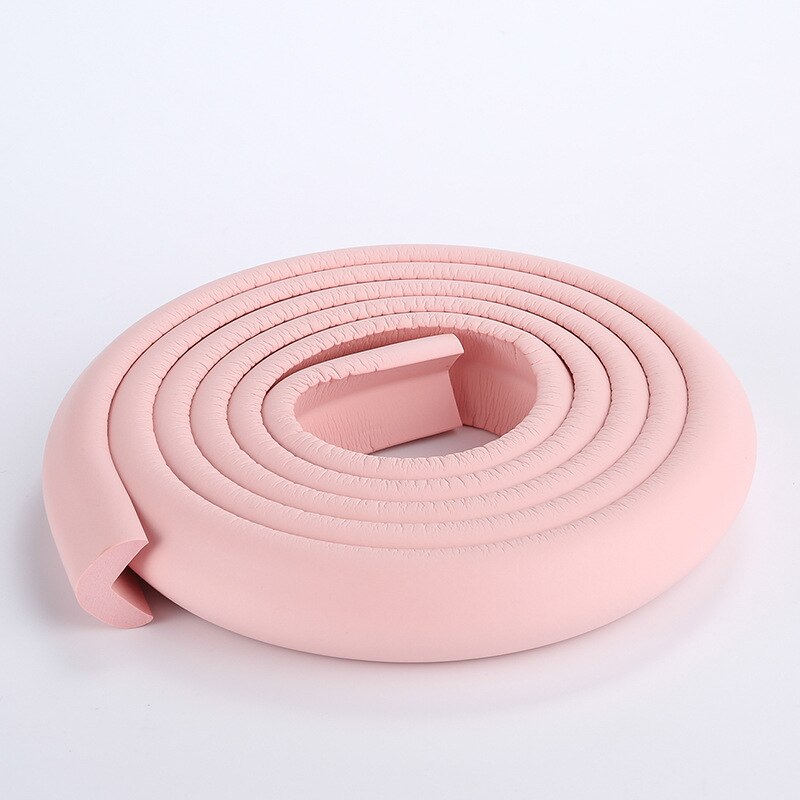 2m babysäkerhetsbord skrivbord kantskyddslist hemkudde skyddsremsa säkert skydd barn bar list mjukt hörnskydd: Jag stilar rosa