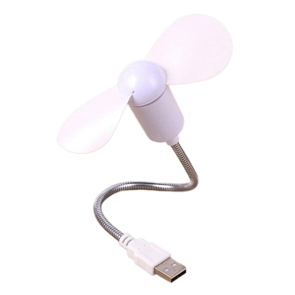 mini fan Serpente Molle Silenzioso Foglia Ventilatore Ventilatore Usb Del computer Pieghevole Liberamente mini Morbido Foglia Serpente Ventola Silenziosa: bianca