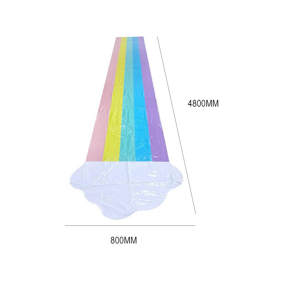 Sommer freundlicher draussen Spielzeug Regenbogen Wasser Rutsche Pvc Surfbrett Rasen Wasser sprühen Einzigen Rutsche Wasser sprühen Spielzeug