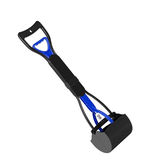 60cm Long Handle Pet Pooper Scooper Jaw Poop Scoop Shovel Clean Pick Up Animal Waste Portable Dog Cat Outdoor Cleaning Tool: Default Title