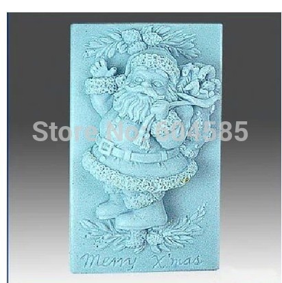 Christmas Santa Clause 0837 Craft Art Silicone Soap mold Craft Molds DIY Handmade soap molds