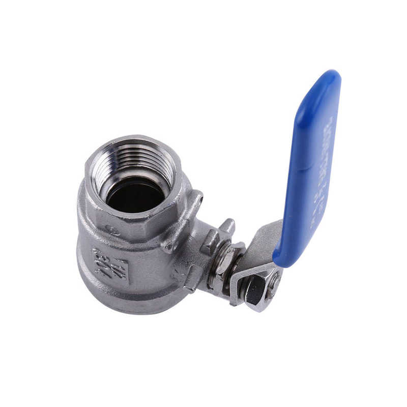 Valve Parts 1/2'' NPT Full Port 2 Way Rotary Lever Stainless Steel SS304 Two Pieces Ball Valve WOG1000 Electric Valve