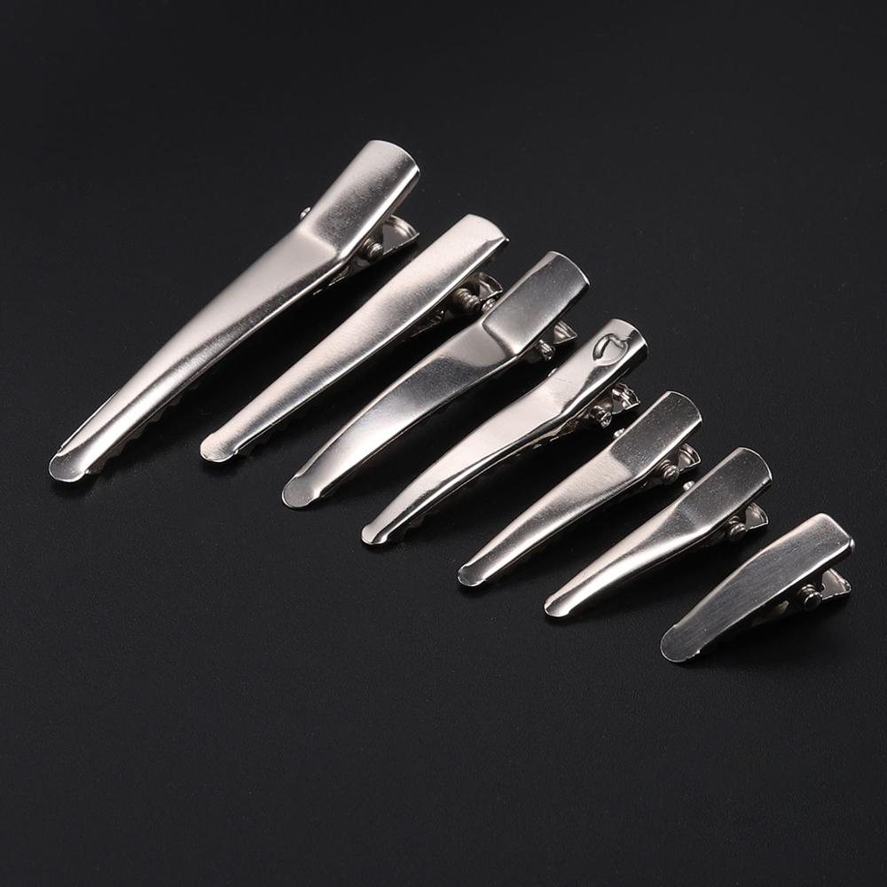 20pcs Flat Single Prong Metal Alligator Hair Clips Hairpins Korker Bow Hair Clip For Hair Hairpins Diy Jewelry Base Accessories