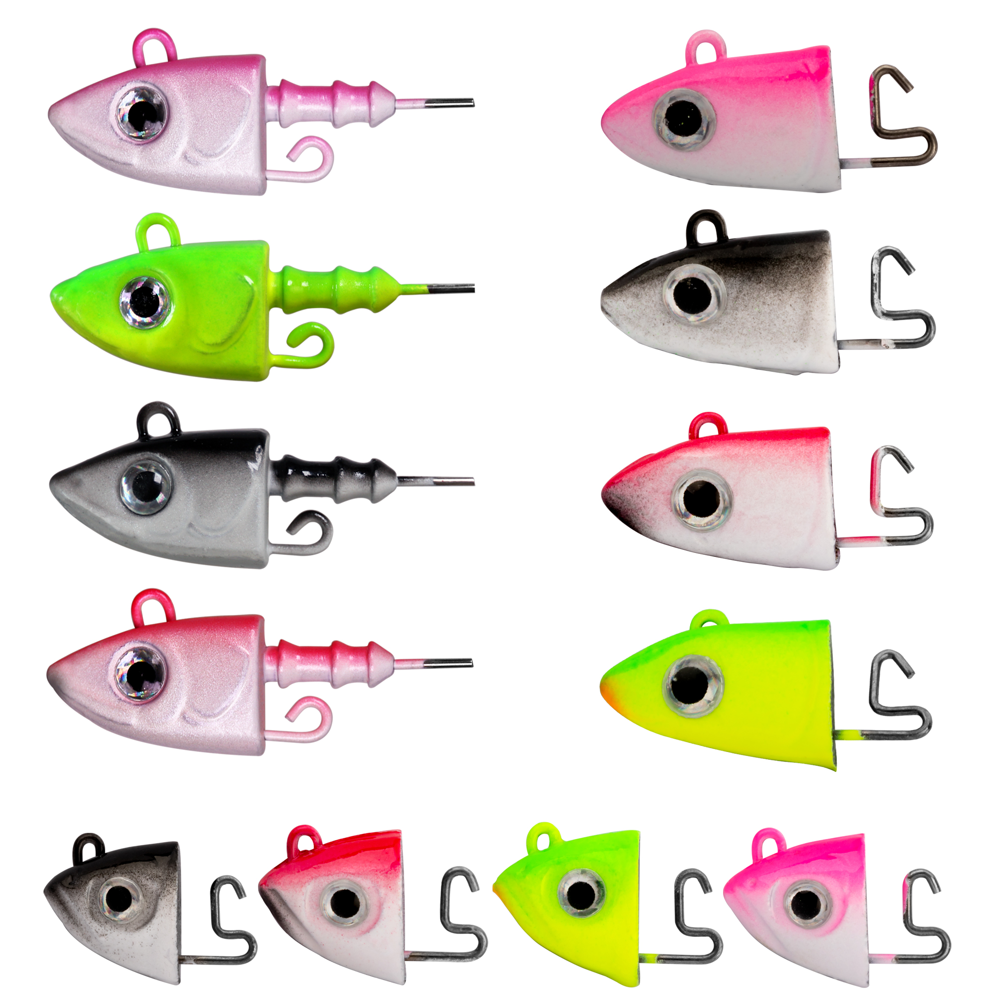 THKFISH – hameçons de pêche à tête plombée, 2 pièces, 10g 12g 25g, têtes de gabarits oculaires, appât dur # Crochet barbelé en acier à haute teneur en carbone 3/0 pour vers souple